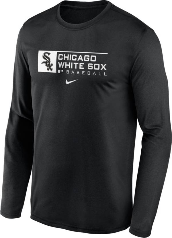 Nike Men's Chicago White Sox Black Legend Issue Long Sleeve T-Shirt