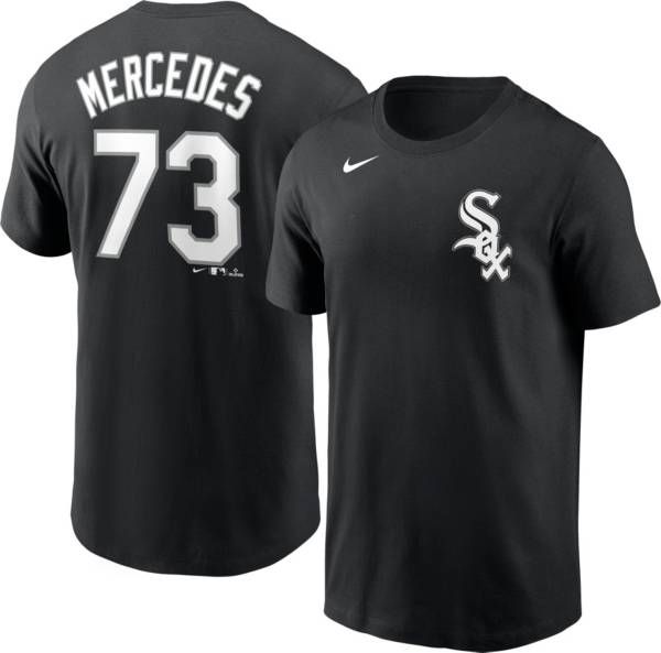 Nike Men's Chicago White Sox Yermin Mercedes #73 Black T-Shirt