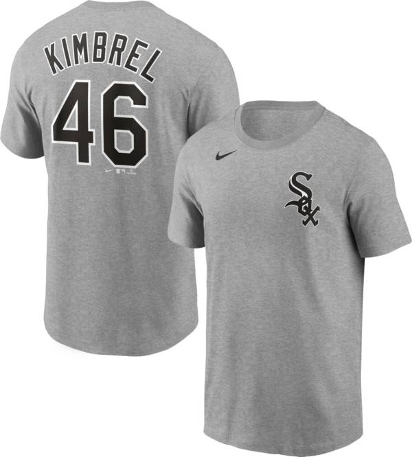 Nike Men's Chicago White Sox Craig Kimbrel #46 Grey T-Shirt