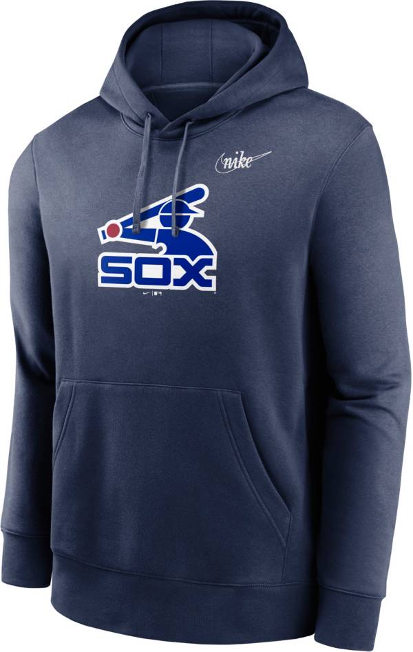 Nike Men's Chicago White Sox Navy Club Logo Pullover Hoodie