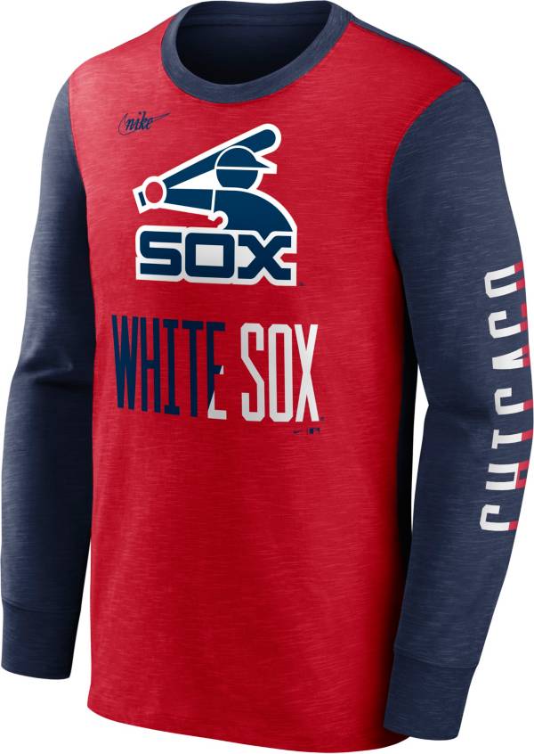 Nike Men's Chicago White Sox Navy Split Long Sleeve T-Shirt