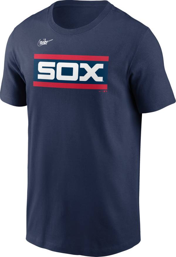 Nike Men's Chicago White Sox Navy Wordmark T-Shirt product image