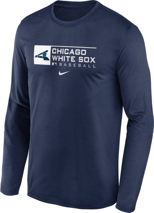 Nike Men's Chicago White Sox Navy Legend Issue Long Sleeve T-Shirt