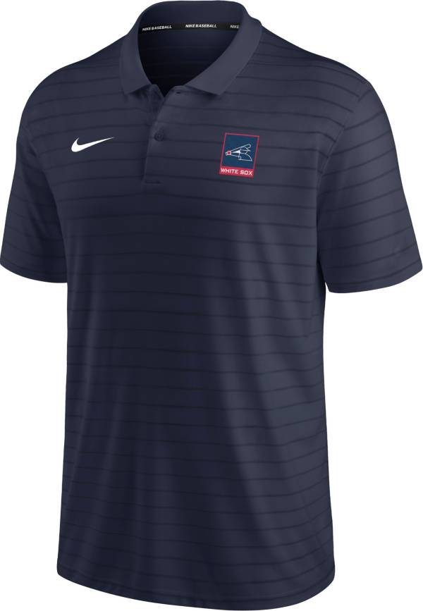 Nike Men's Chicago White Sox Navy Striped Polo