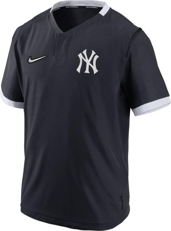 Nike Men's New York Yankees Blue Short Sleeve Hot Jacket