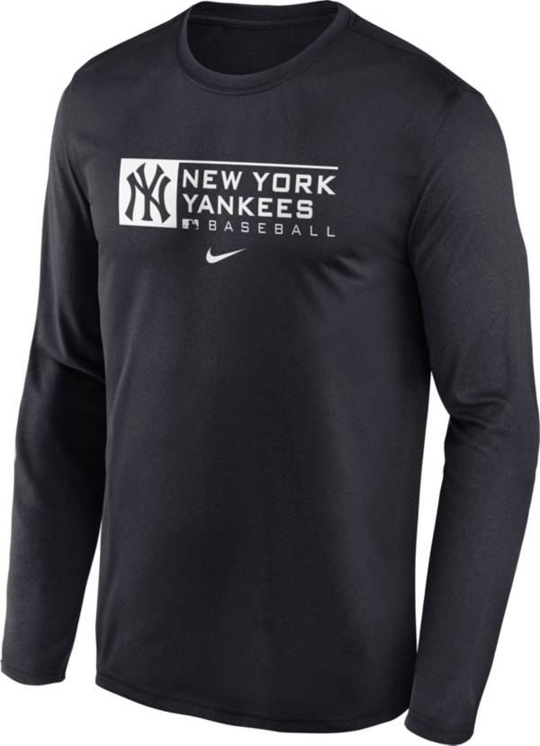 Nike Men's New York Yankees Blue Legend Issue Long Sleeve T-Shirt