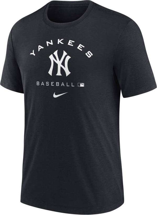 Nike Men's New York Yankees Blue Early Work T-Shirt