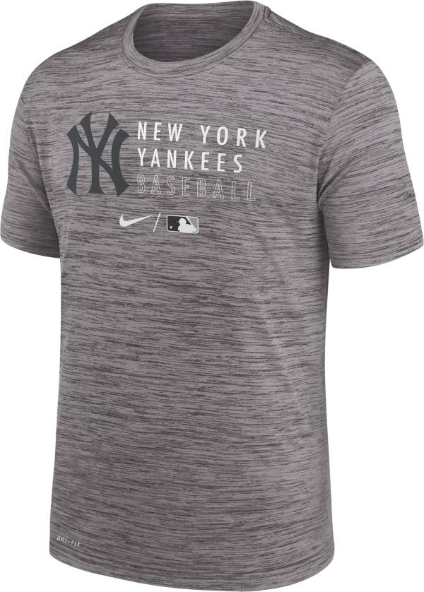 Nike Men's New York Yankees Grey Authentic Collection Velocity Practice T-Shirt