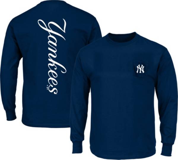 Nike Men's New York Yankees Navy Sideline Dri-Fit Long Sleeve T-Shirt