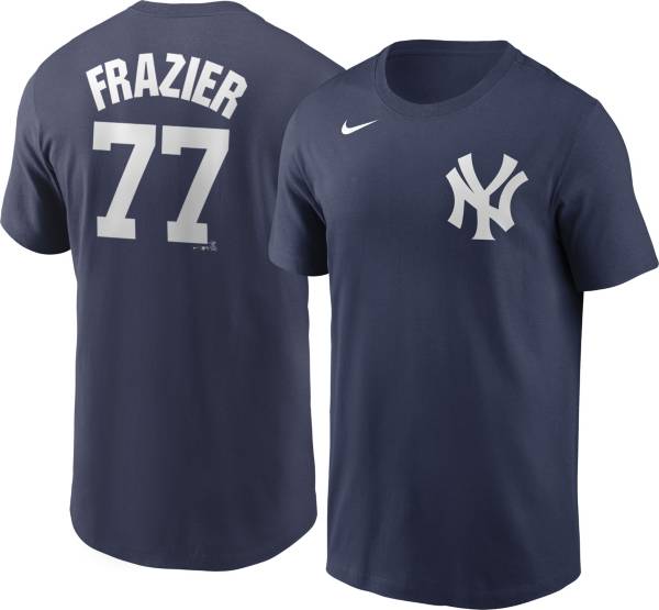 Nike Men's New York Yankees Clint Frazier #77 Blue T-Shirt