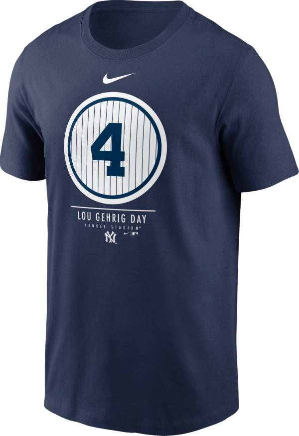 Nike Men's New York Yankees Navy 'Lou Gehrig Day' T-Shirt