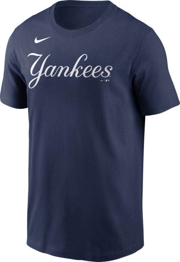 Nike Men's New York Yankees Navy Wordmark T-Shirt