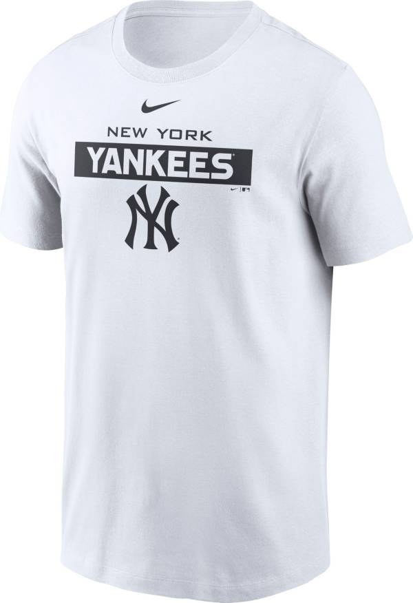 Nike Men's New York Yankees White Cotton T-Shirt