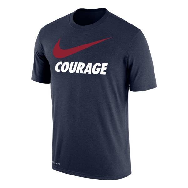 Nike North Carolina Courage Swoosh Navy T-Shirt