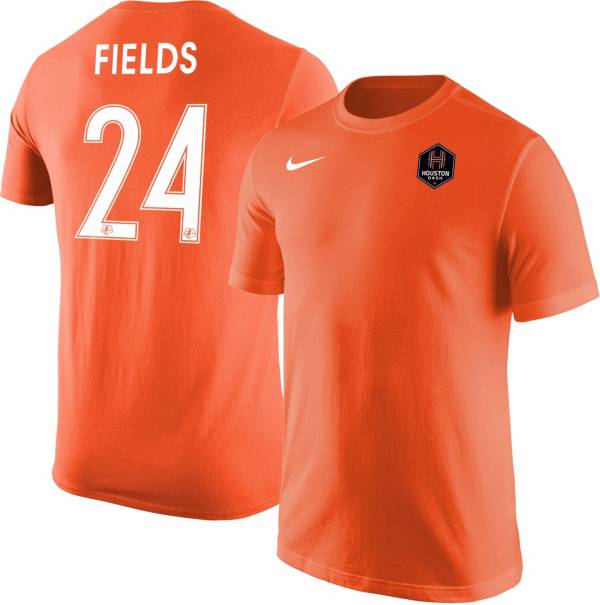 Nike Houston Dash Jamia Fields #24 Orange T-Shirt