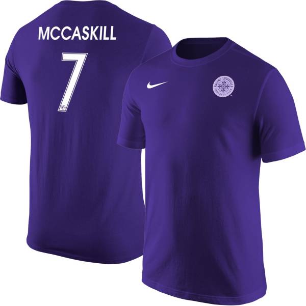 Nike Racing Louisville FC Savannah McCaskill #7 Purple T-Shirt