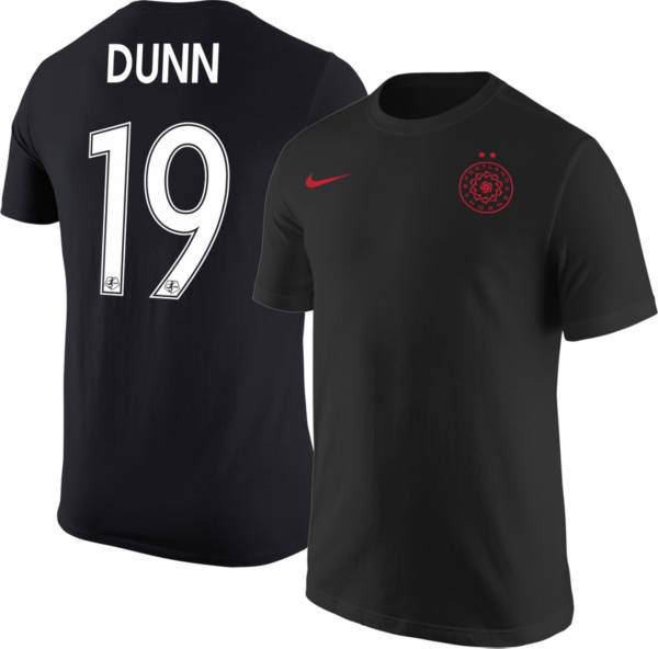 Nike Portland Thorns Crystal Dunn #19 Black T-Shirt