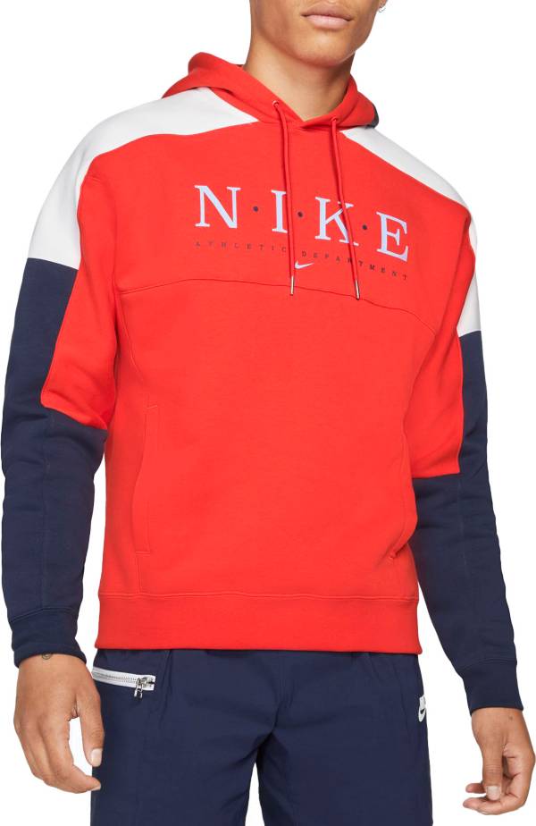 Nike Men's Sportswear Club Colorblock Pullover Basketball Hoodie