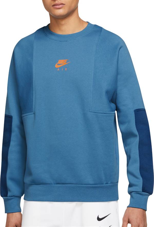 Nike Men's Air Brushed-Back Fleece Crewneck Sweatshirt