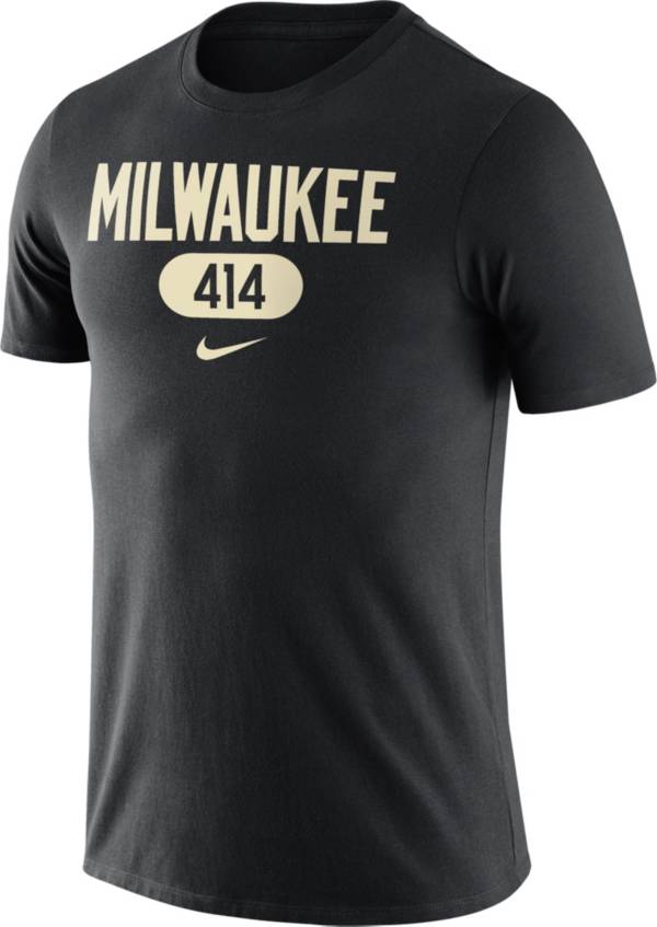 Nike Men's Milwaukee Bucks  Black Dri-Fit Area Code T-Shirt product image