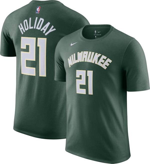 Nike Men's Milwaukee Bucks Jrue Holiday #21 T-Shirt