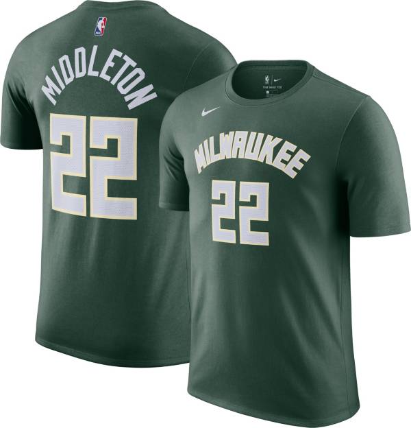 Nike Men's Milwaukee Bucks Khris Middleton #22 T-Shirt