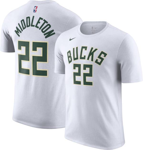 Nike Men's Milwaukee Bucks Khris Middleton #22 T-Shirt