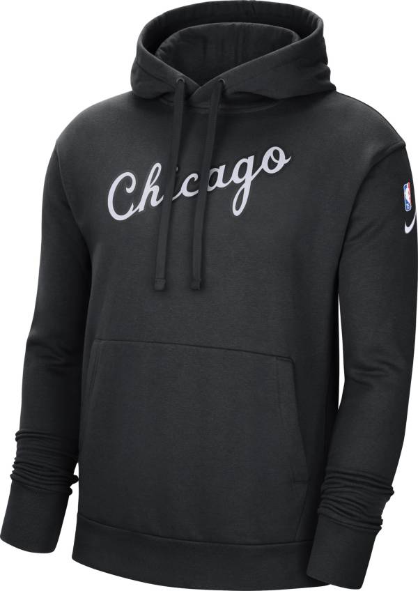Nike Men's 2021-22 City Edition Chicago Bulls Black Essential Pullover Hoodie product image