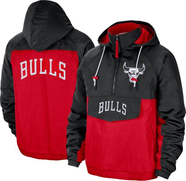 Nike Men's 2021-22 City Edition Chicago Bulls Black ½ Zip Jacket