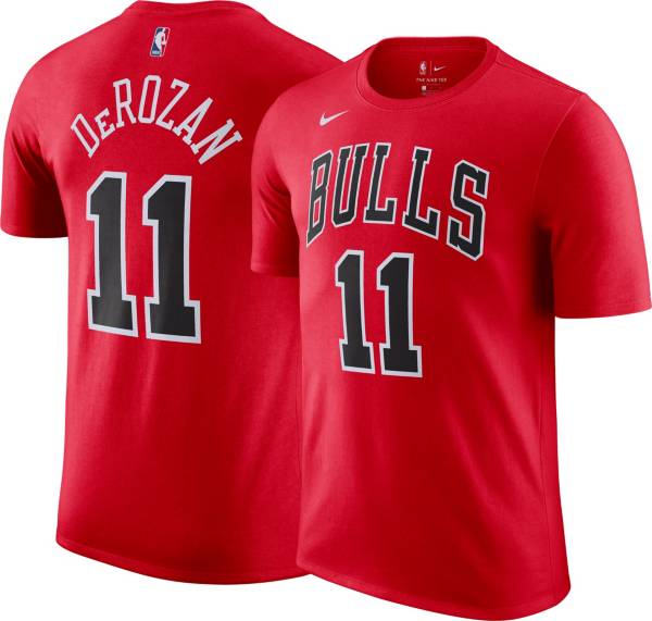 Nike Men's Chicago Bulls Demar Derozan #11 Red Player T-Shirt