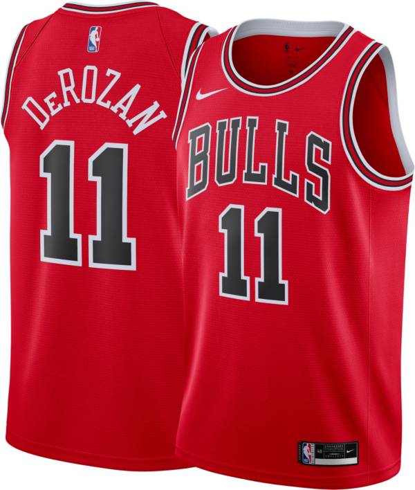 Nike Men's Chicago Bulls Demar Derozan #11 Red Dri-FIT Swingman Jersey