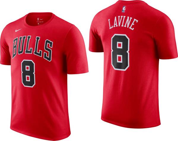 Nike Men's Chicago Bulls Zach LaVine #8 Red T-Shirt