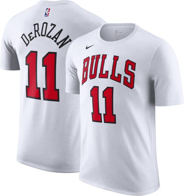 Nike Men's Chicago Bulls DeMar DeRozan #11 White Player T-Shirt