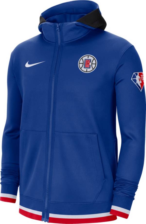 Nike Men's Los Angeles Clippers Blue Dri-Fit Hoodie