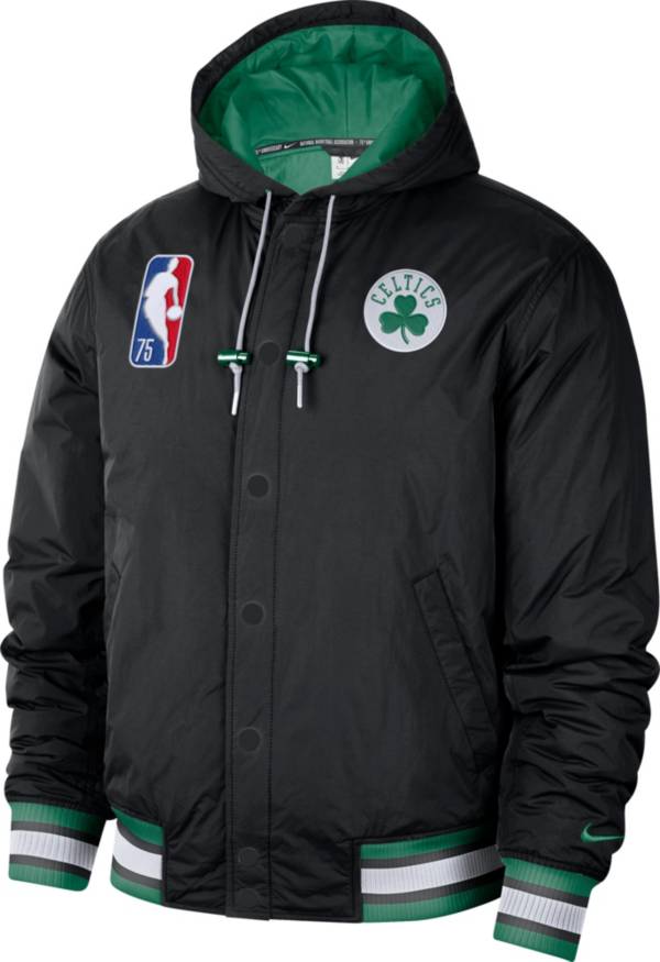 Nike Men's 2021-22 City Edition Boston Celtics Black Full Zip Jacket
