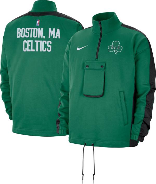 Nike Men's 2021-22 City Edition Boston Celtics Green Fleece ½ Zip