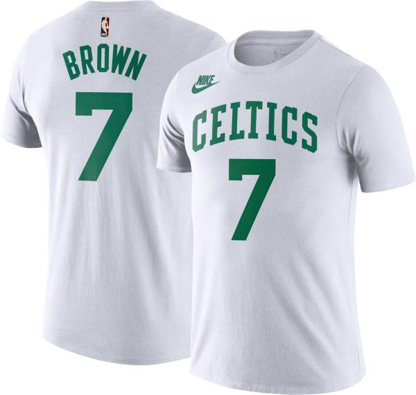 Nike Men's Year Zero Boston Celtics Jaylen Brown #7 White Player T-Shirt