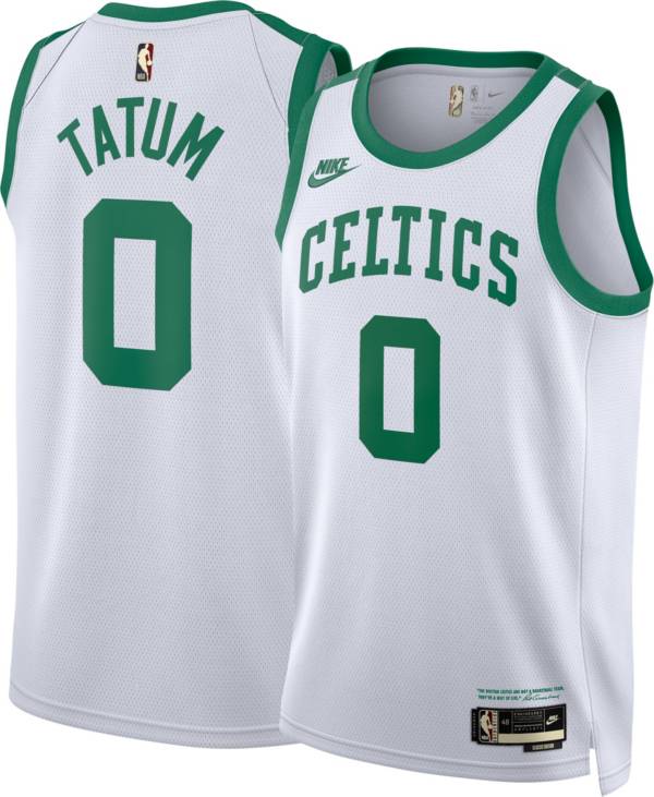 Nike Men's Boston Celtics Jayson Tatum #0 White Dri-FIT Year Zero Swingman Jersey