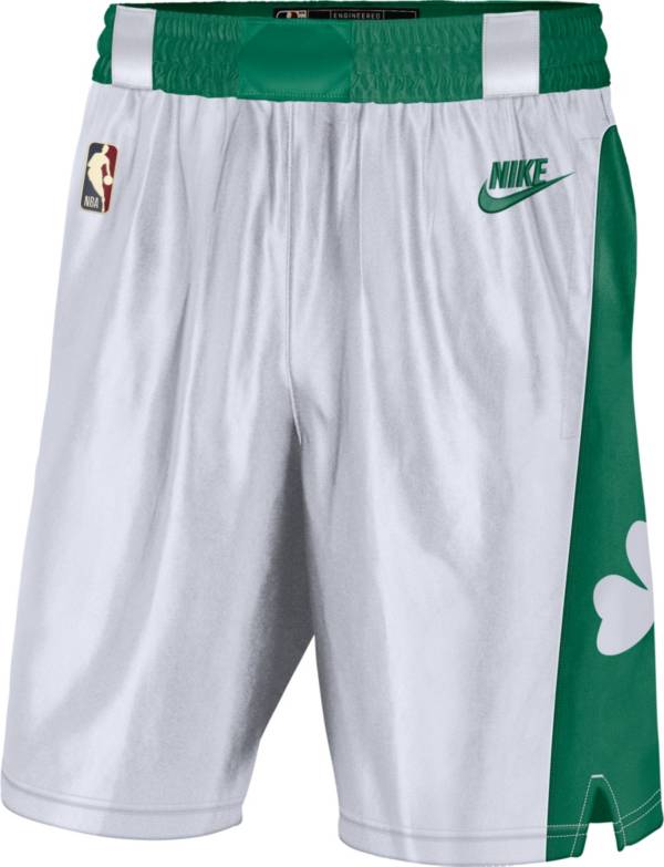 Nike Men's Boston Celtics White Dri-Fit Swingman Shorts