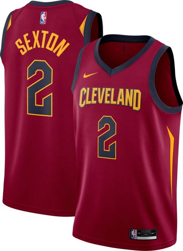 Nike Men's Cleveland Cavaliers Collin Sexton #2 Red Icon Jersey