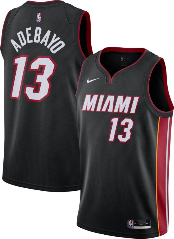 Nike Men's Miami Heat Bam Adebayo #13 Black Dri-FIT Icon Edition Jersey