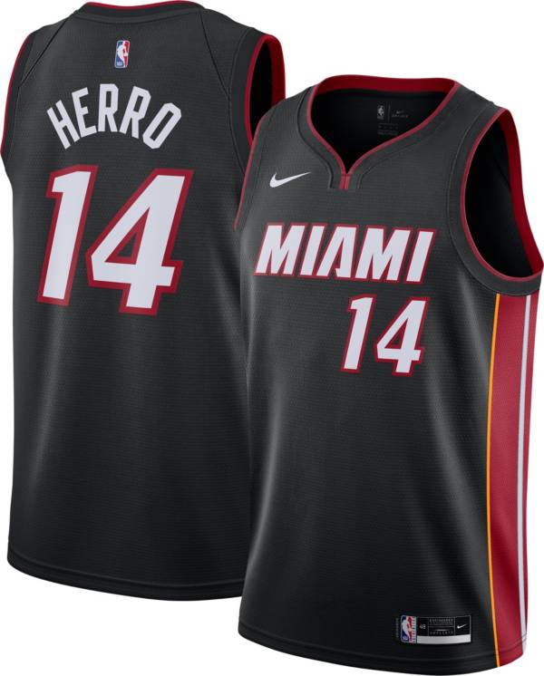 Nike Men's Miami Heat Tyler Herro #14 Black Dri-FIT Swingman Jersey