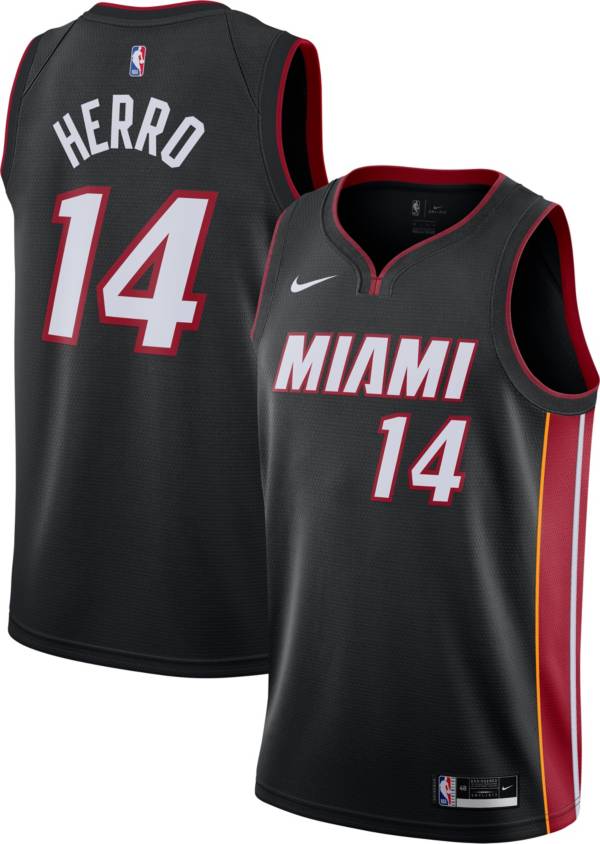 Nike Men's Miami Heat Tyler Herro #14 Black Dri-FIT Icon Edition Jersey