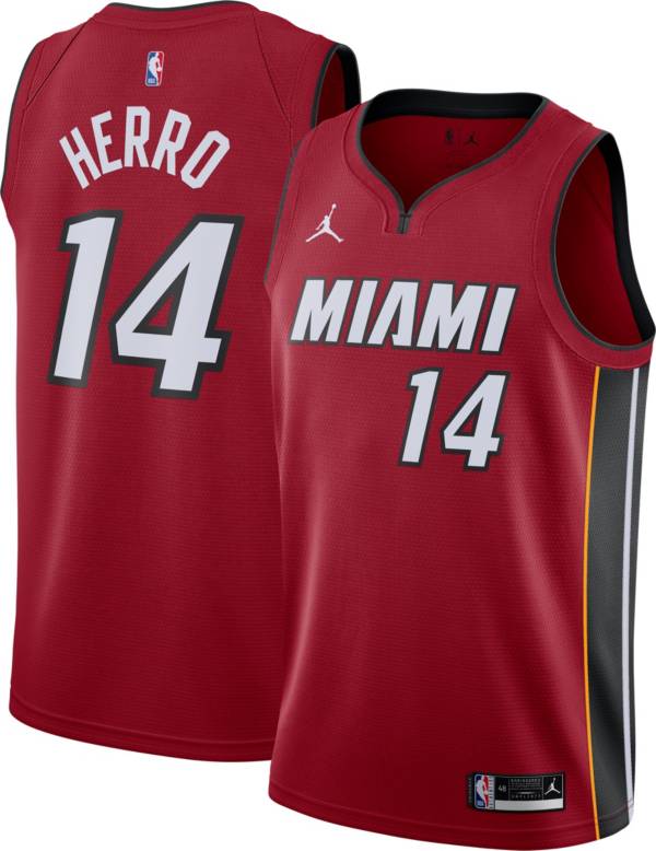 Jordan Men's Miami Heat Tyler Herro #14 Red Dri-FIT Swingman Jersey