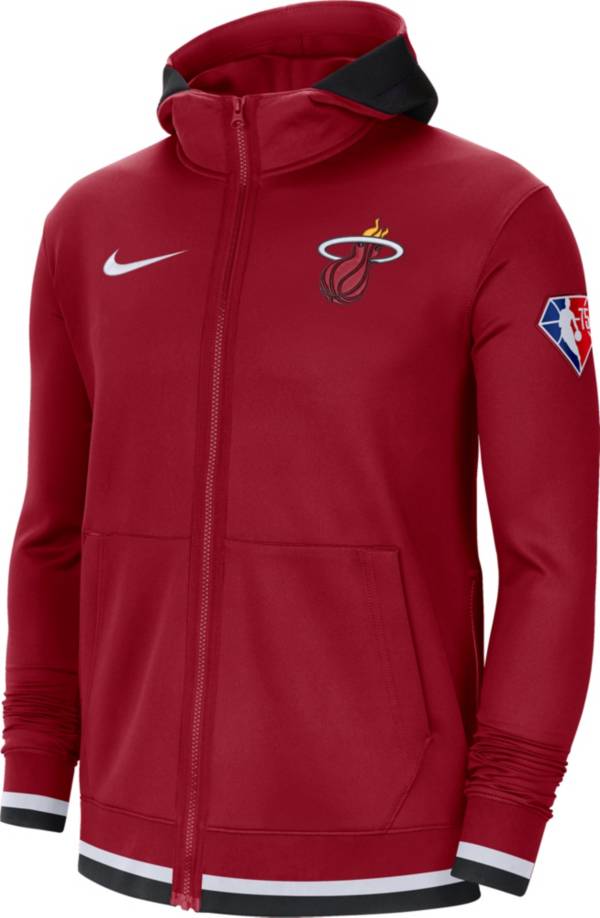 Nike Men's Miami Heat Red Dri-Fit Hoodie