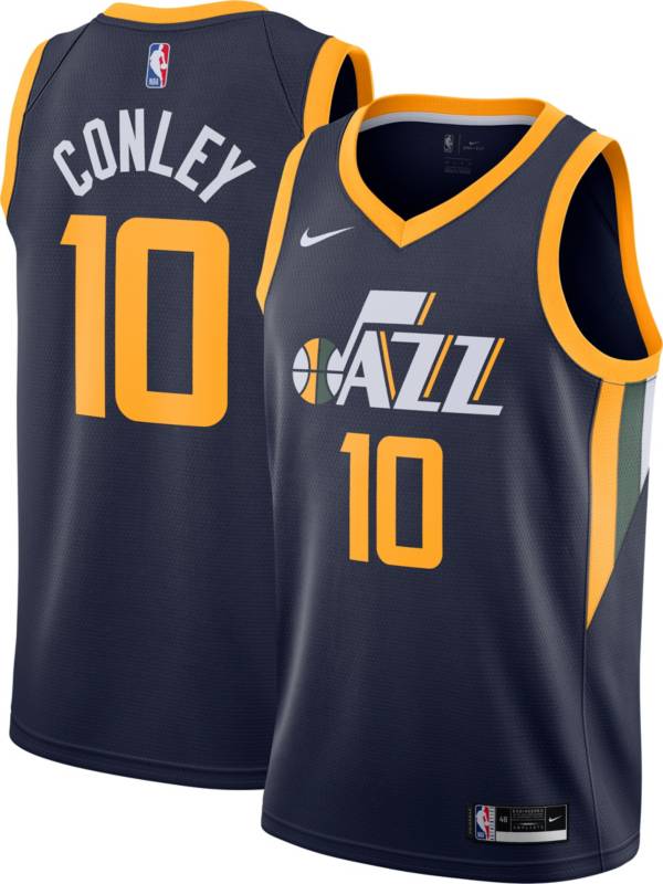 Nike Men's Utah Jazz Mike Conley #10 Navy Dri-FIT Swingman Jersey