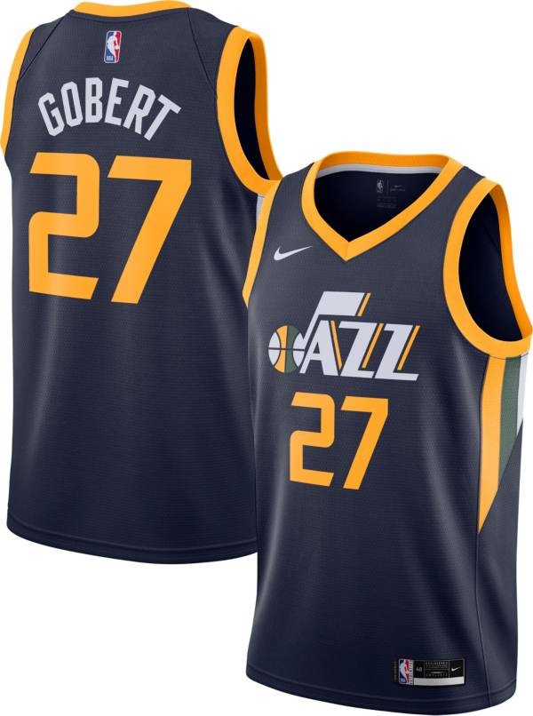 Nike Men's Utah Jazz Rudy Gobert #27 Navy Dri-FIT Icon Edition Jersey