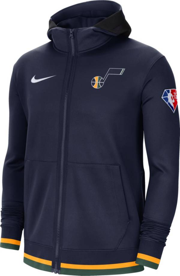 Nike Men's Utah Jazz Navy Dri-Fit Hoodie