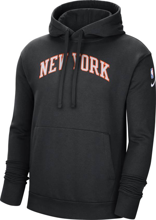 Nike Men's 2021-22 City Edition New York Knicks Black Essential Pullover Hoodie