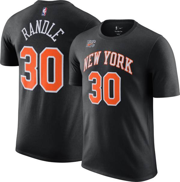 Nike Men's 2021-22 City Edition New York Knicks Julius Randle #30 Black T-Shirt